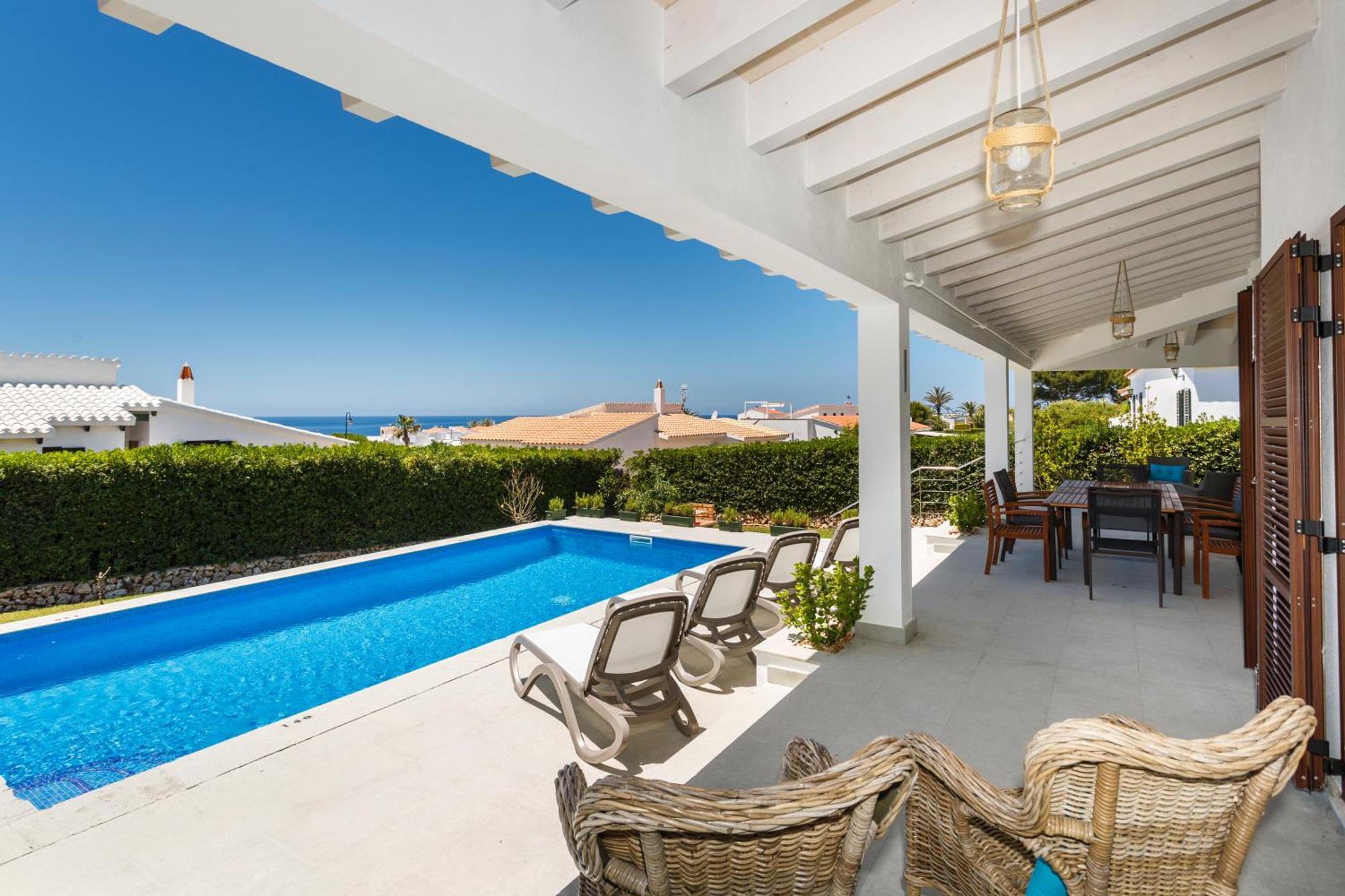 Bini Sole - Villa De Lujo Con Piscina En Menorca Binibeca Bagian luar foto