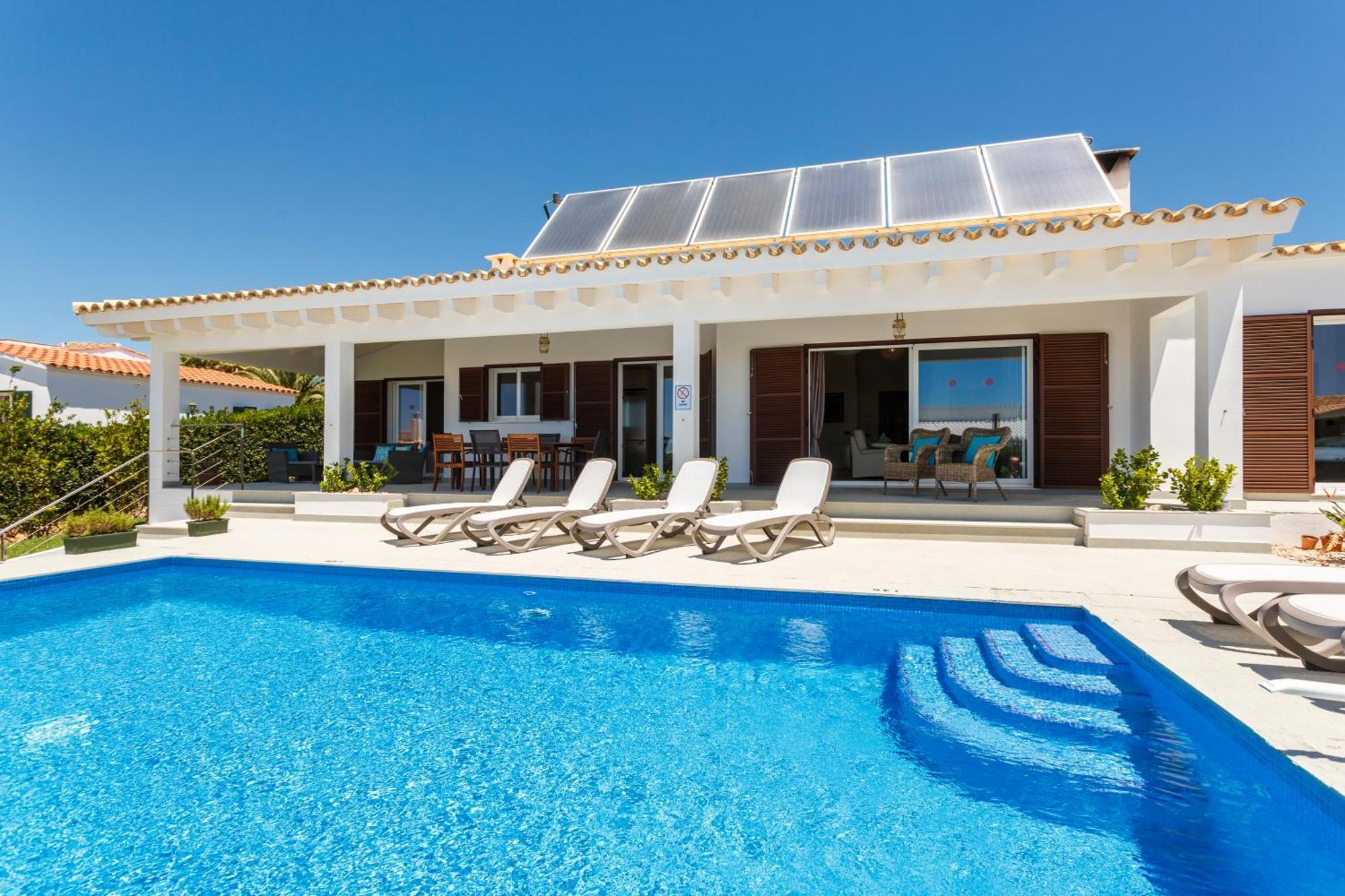 Bini Sole - Villa De Lujo Con Piscina En Menorca Binibeca Bagian luar foto